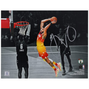 Jayson Tatum Boston Celtics Autographed 11" x 14" 2023 NBA All-Star Game Spotlight Dunk Photograph