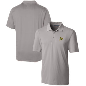 Men's Cutter & Buck Gray Athletics Forge Stretch Polo