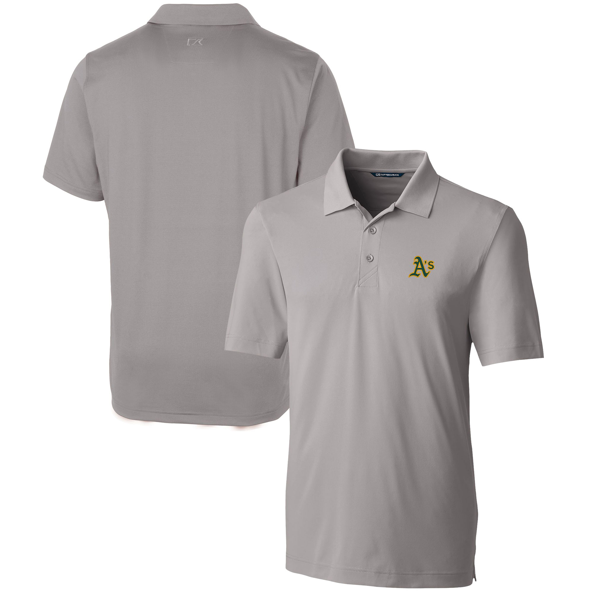 Men's Cutter & Buck Gray Athletics Forge Stretch Polo