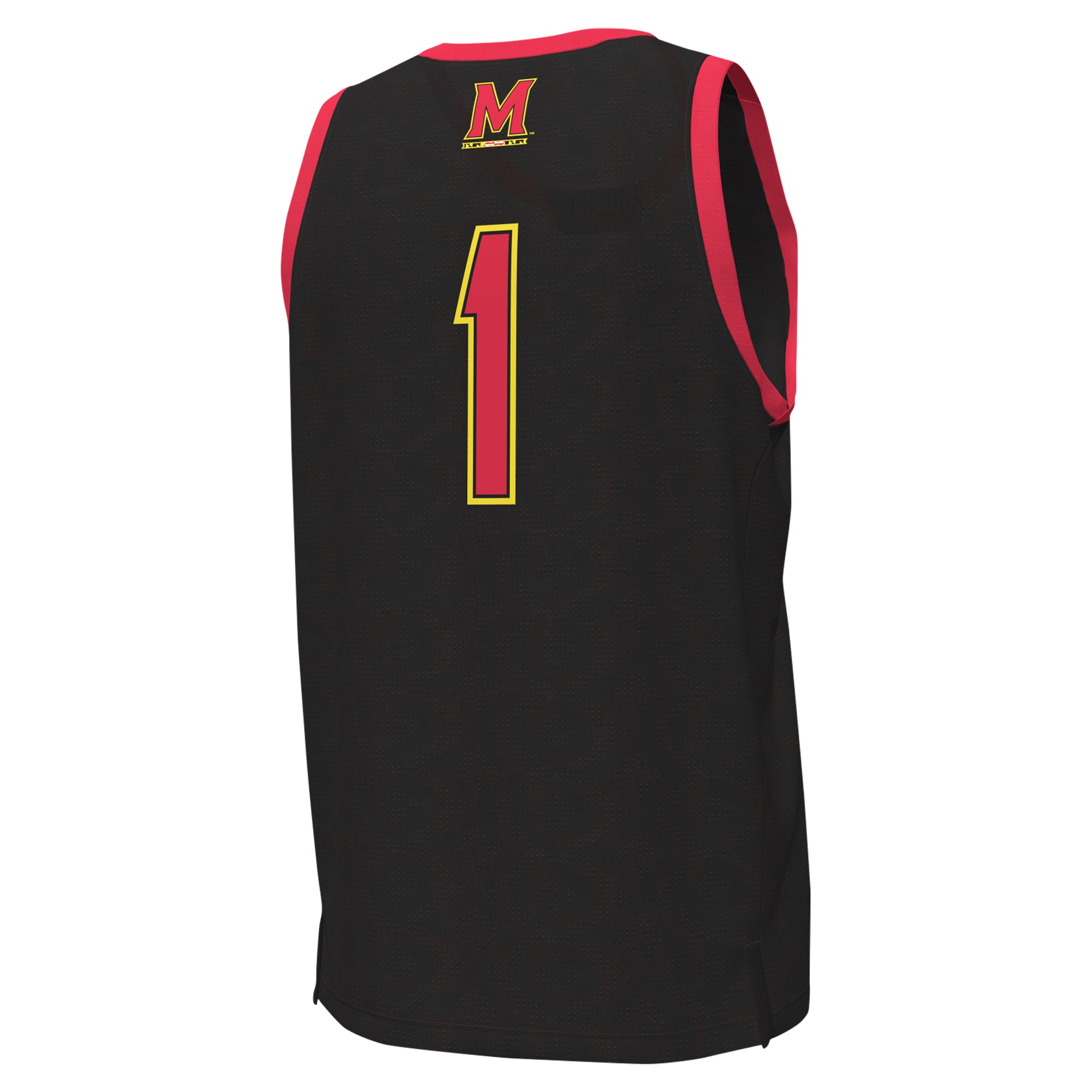 Men's Under Armour #1 Black Maryland Terrapins Replica Basketball Jersey - Image 7