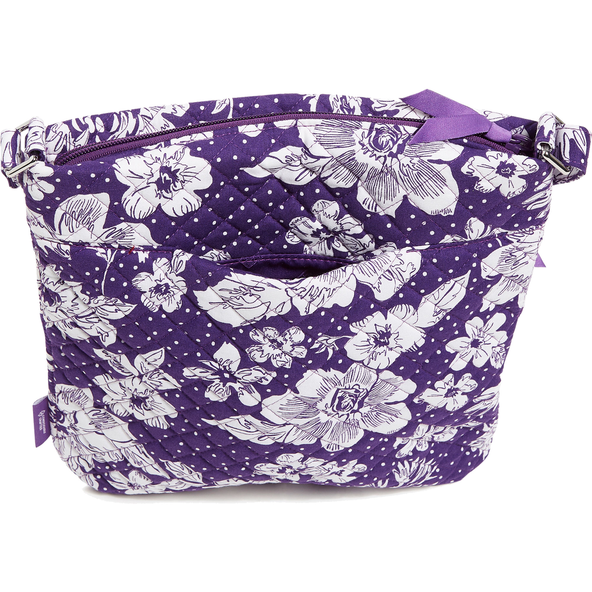 Vera Bradley TCU Horned Frogs Rain Garden Triple-Zip Hipster Crossbody Bag - Image 4