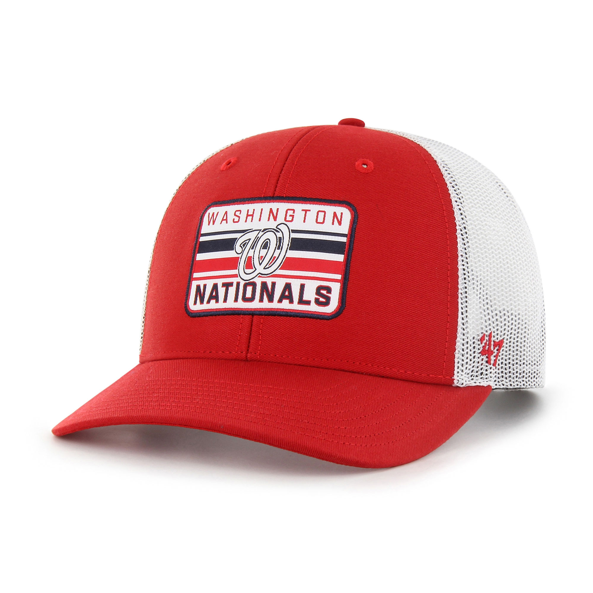 Men's '47 Red Washington Nationals Drifter Trucker Adjustable Hat - Image 2