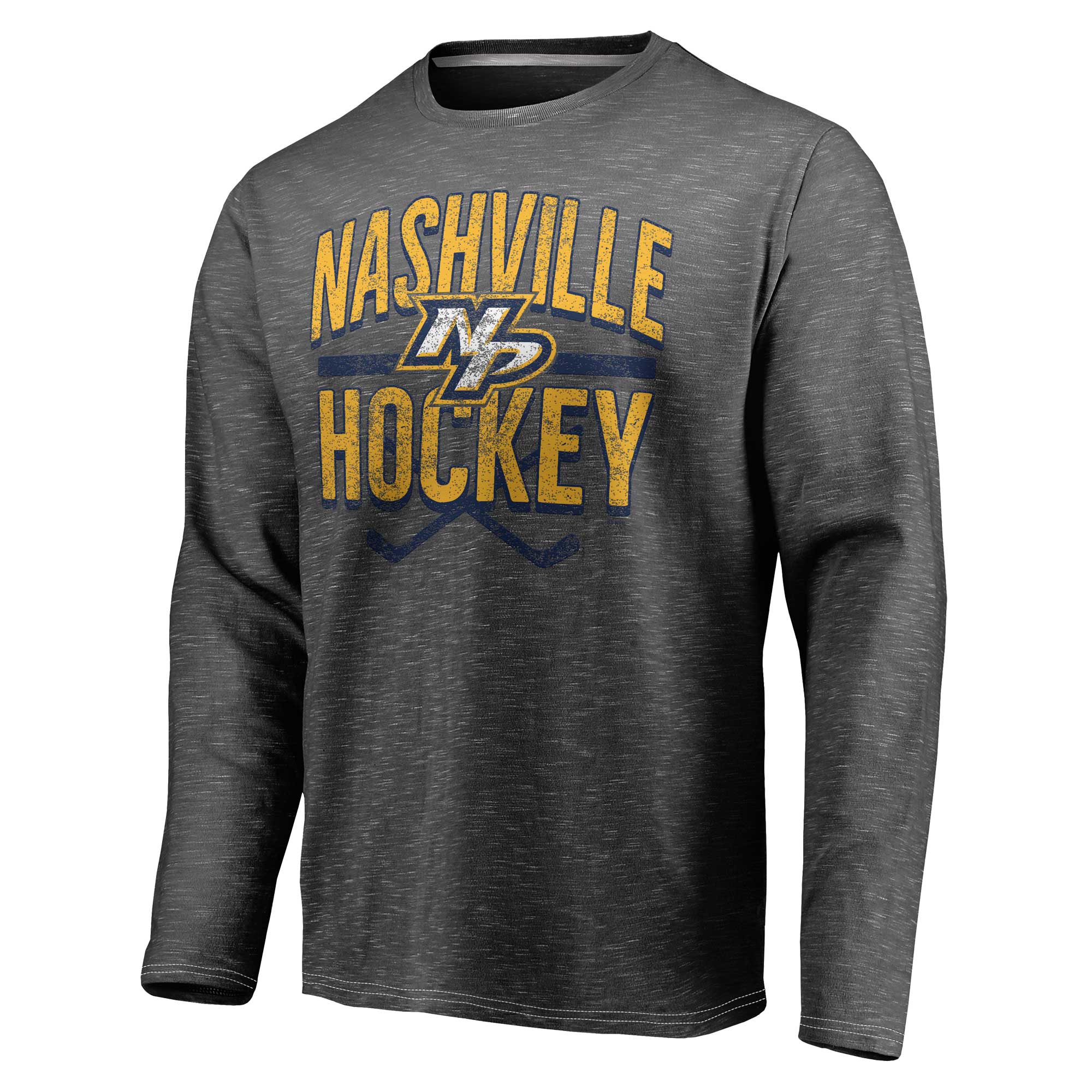 Men's Fanatics Gray Nashville Predators Iced Out Long Sleeve T-Shirt - Image 6