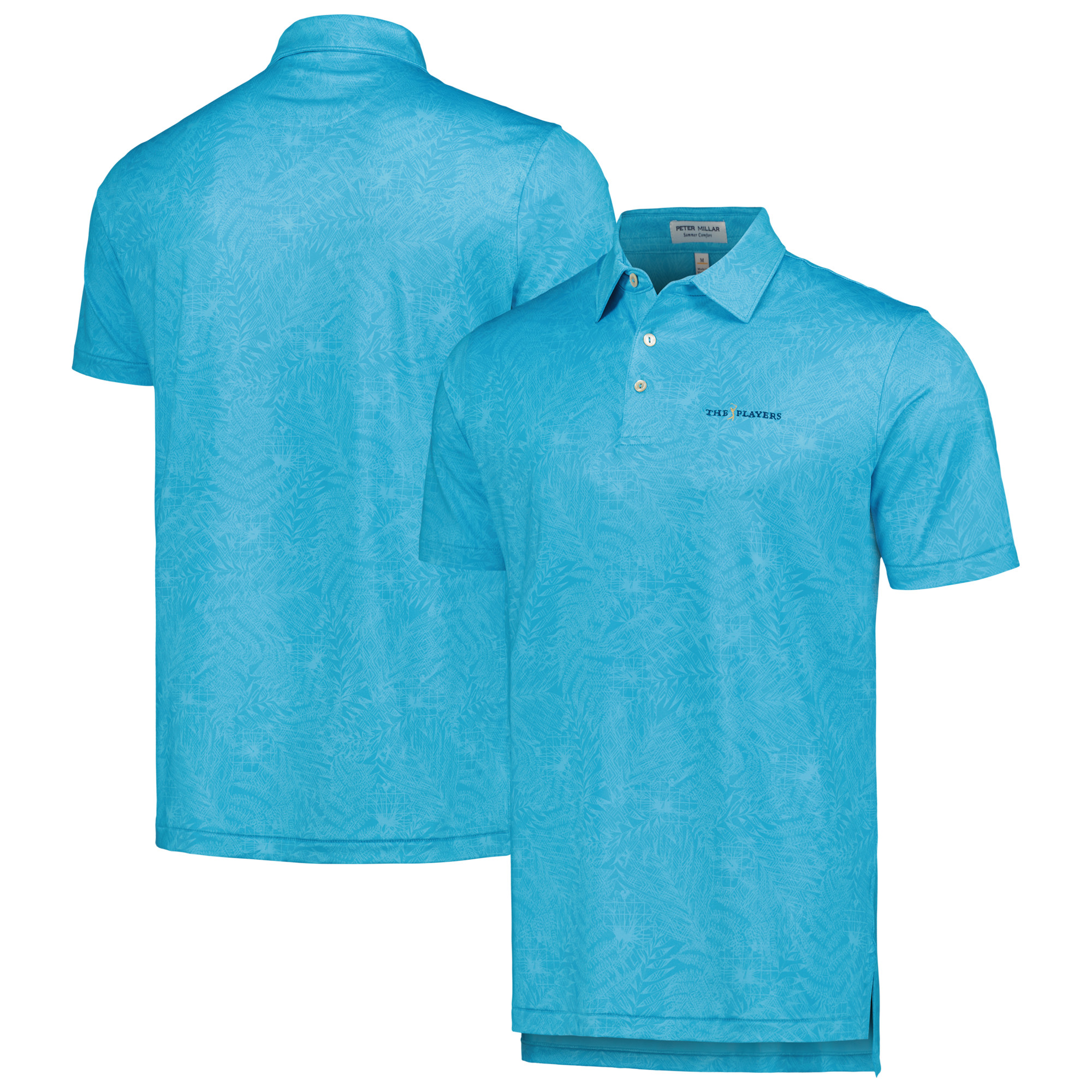 Men's Peter Millar Blue THE PLAYERS Sylvan Performance Jersey Polo