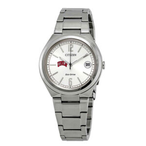 Women's  Silver UNLV Rebels Eco-Drive Stainless Steel Watch