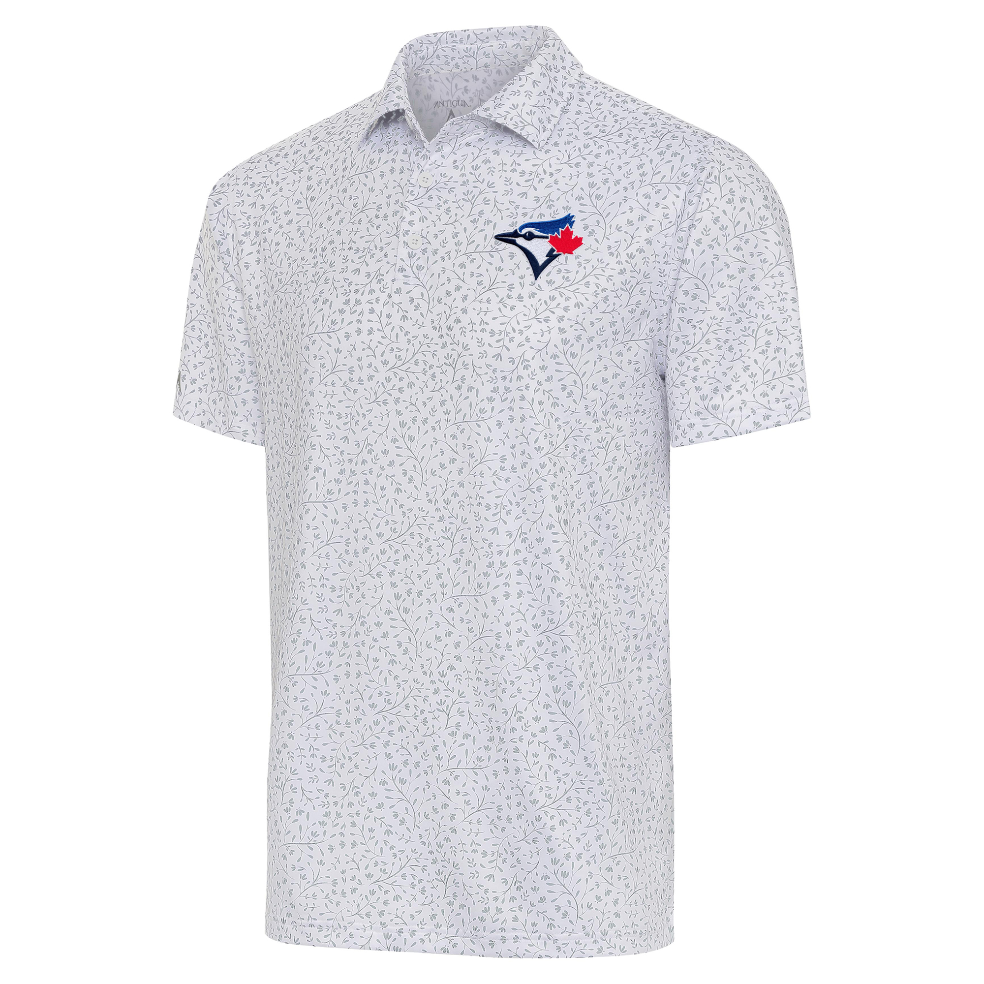 Men's Antigua White/Gray Toronto Blue Jays Motion Polo