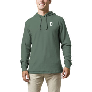 Men's League Collegiate Wear  Green Dartmouth Big Green  Waffle Knit Pullover Hoodie