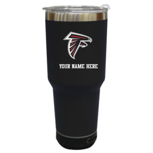 The Memory Company  Atlanta Falcons Personalized 30oz. Stainless Steel Bluetooth Tumbler