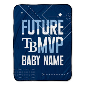 Chad & Jake  Tampa Bay Rays 30" x 40" Personalized Baby Blanket