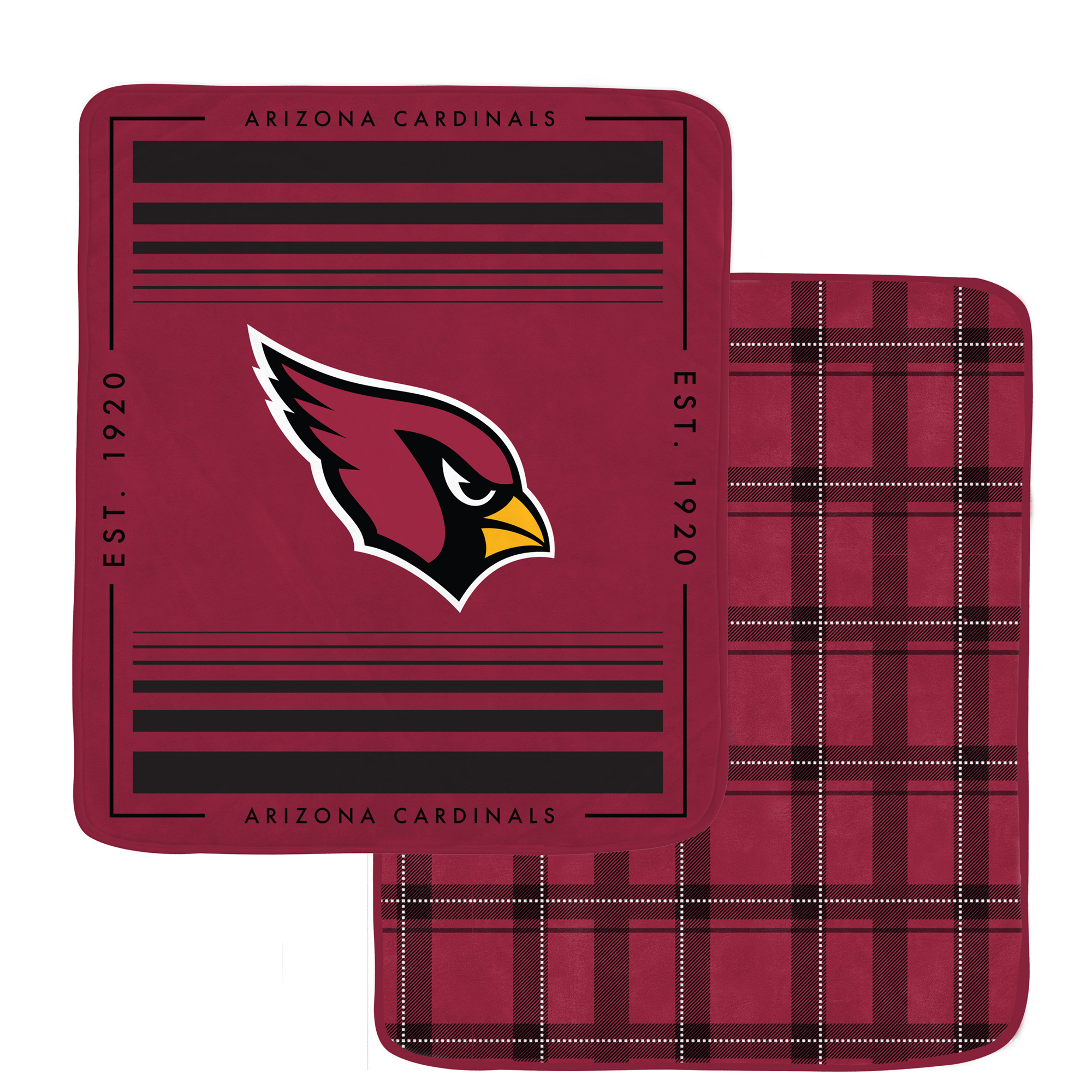 Pegasus Arizona Cardinals 60" x 70" Basic Block Double-Sided Royal Plush Blanket