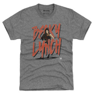 Men's 500 Level  Gray Becky Lynch Name Rough Premium Tri-Blend T-Shirt