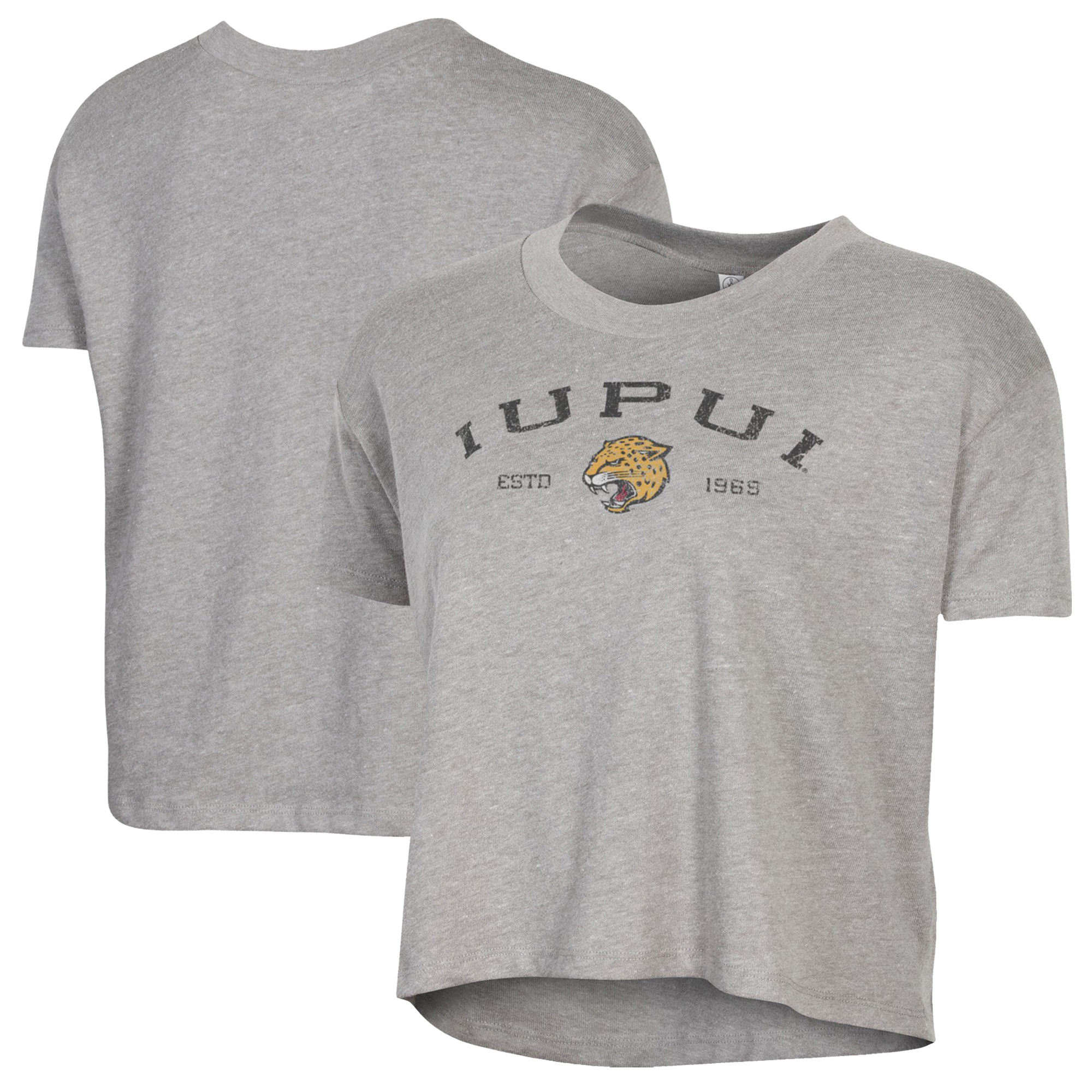 Women's Majestic Threads Josh Allen Black Buffalo Bills Leopard Player Name & Number Long Sleeve Cropped Hoodie - Image 2