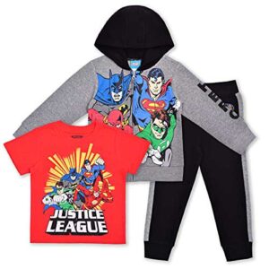 Toddler Gray Justice League 3-Pack Jogger Set