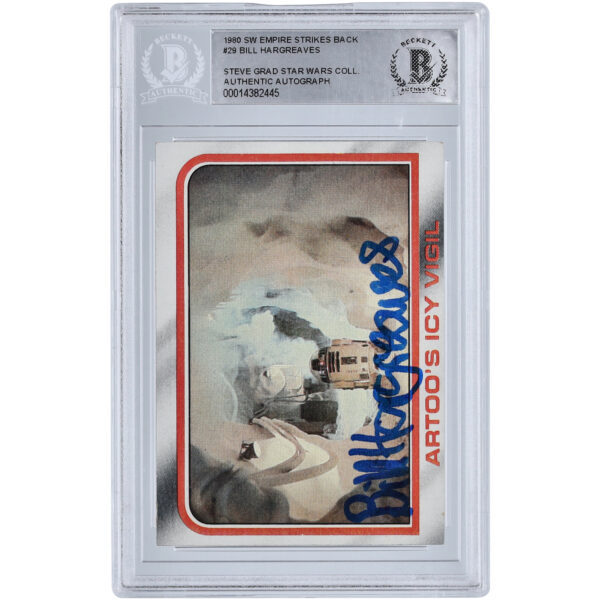 Bill Hargreaves Star Wars Autographed 1980 Topps #29 BAS Authenticated Card - Image 5