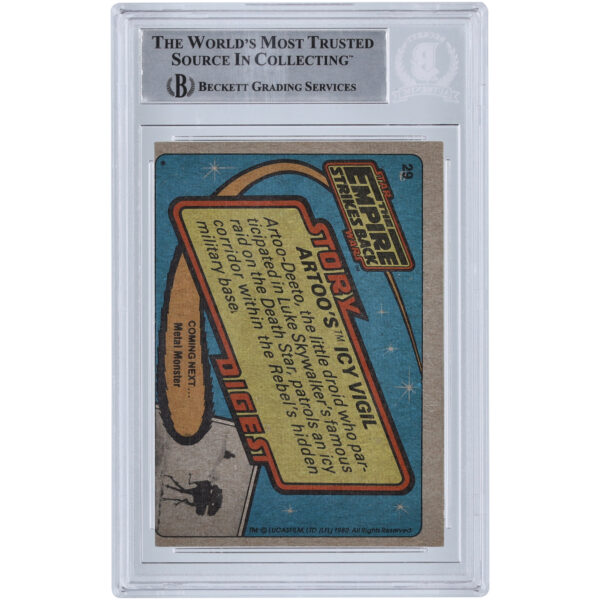 Bill Hargreaves Star Wars Autographed 1980 Topps #29 BAS Authenticated Card - Image 6