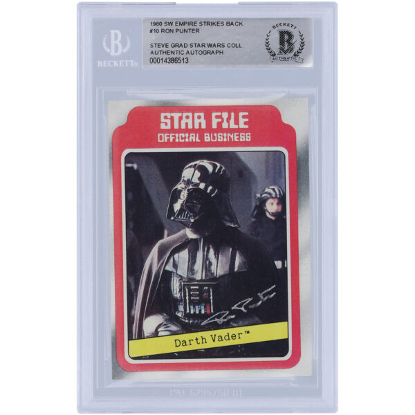 Ron Punter Star Wars Autographed 1980 Topps The Empire Strikes Back #10 BAS Authenticated Card