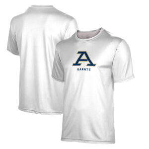 Youth ProSphere White Akron Zips Karate Name Drop T-Shirt
