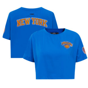 Women's Pro Standard  Royal New York Knicks Boxy T-Shirt