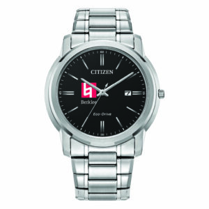 Men's Citizen Watch Silver Berklee College of Music Eco-Drive Black Dial Stainless Steel Watch