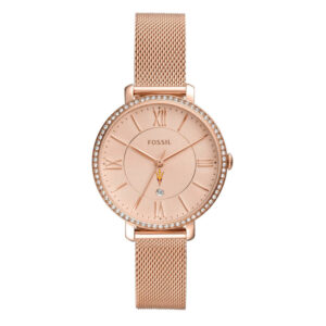 Women's Fossil Rose Gold Arizona State Sun Devils Jacqueline Stainless Steel Watch