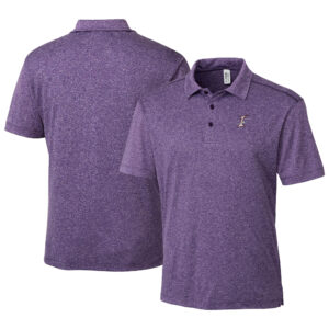 Men's Cutter & Buck  Heather Purple Albuquerque Isotopes  Clique Charge Active Polo
