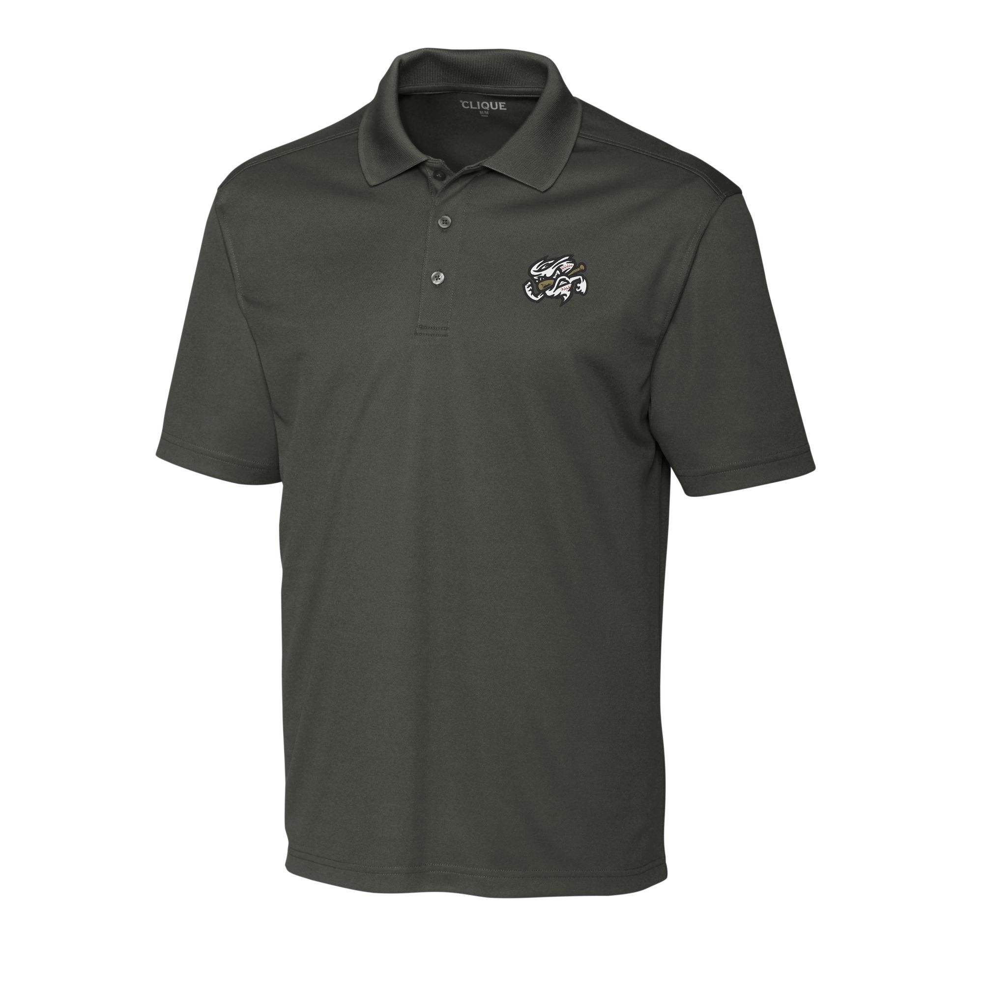 Men's Cutter & Buck Steel Omaha Storm Chasers Clique Spin Eco Performance Pique Polo - Image 9