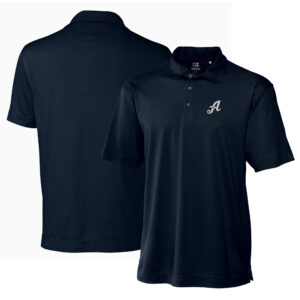 Men's Cutter & Buck Navy Reno Aces DryTec Genre Textured Solid Polo