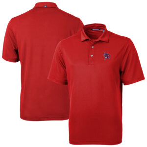 Men's Cutter & Buck Red Buffalo Bisons Virtue Eco Pique Recycled Polo