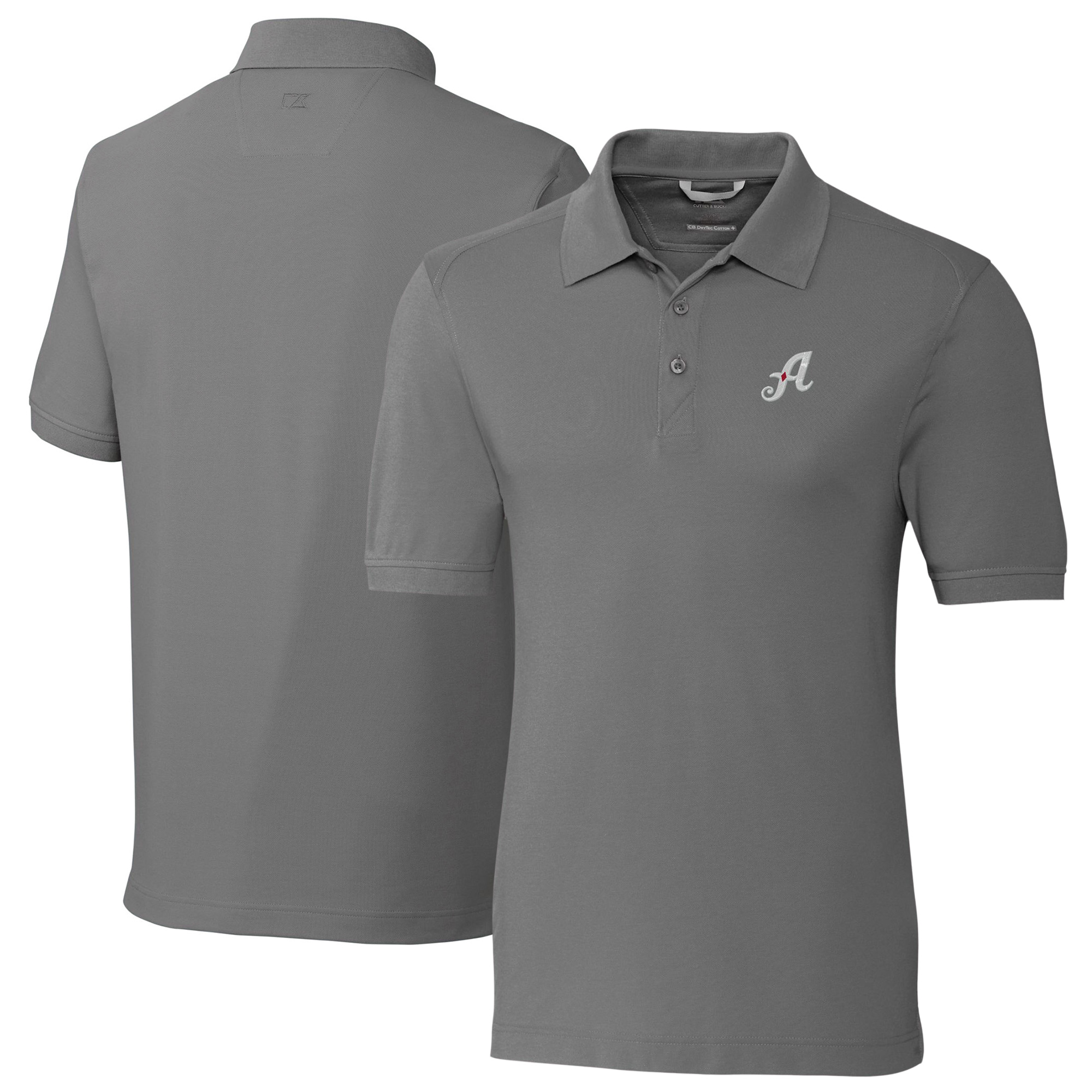 Men's Cutter & Buck Gray Reno Aces Big & Tall DryTec Advantage Tri-Blend Pique Polo - Image 2