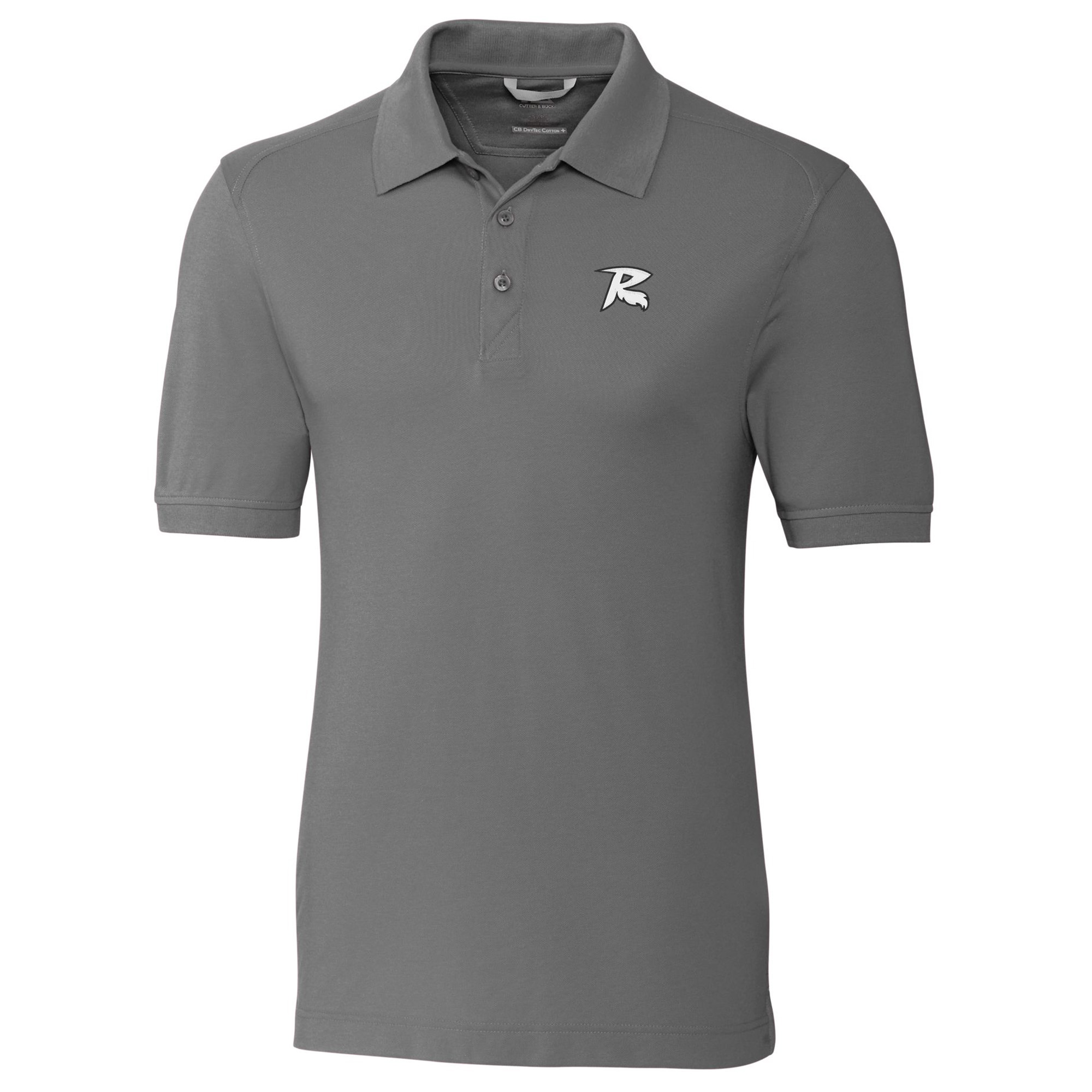 Men's Cutter & Buck Gray Richmond Flying Squirrels Big & Tall DryTec Advantage Tri-Blend Pique Polo - Image 6