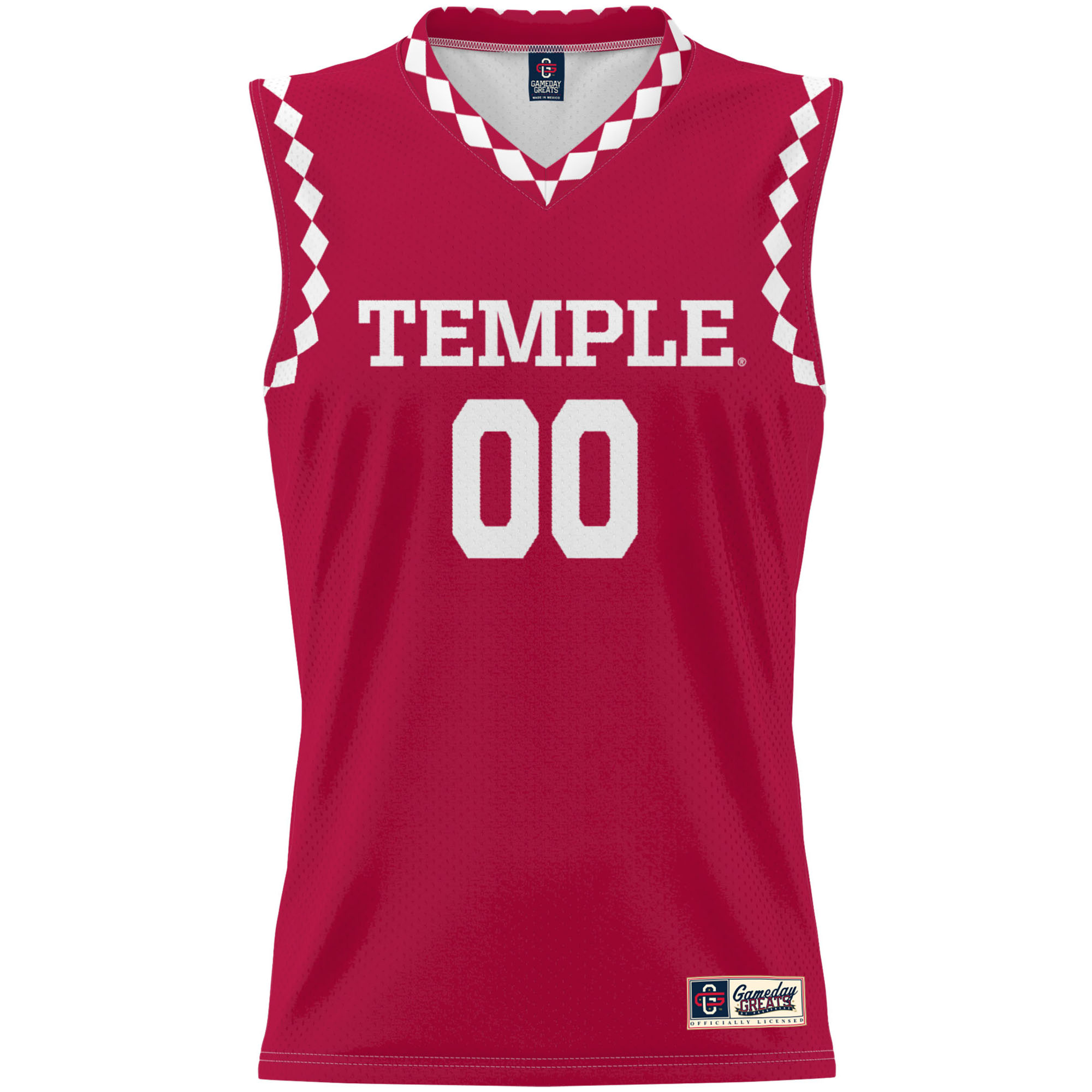 Youth GameDay Greats Red Temple Owls NIL Pick-A-Player Lightweight Women's Basketball Jersey - Image 3