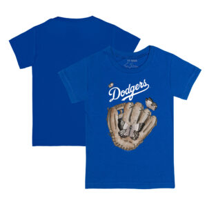 Toddler Tiny Turnip Royal Los Angeles Dodgers Butterfly Glove T-Shirt