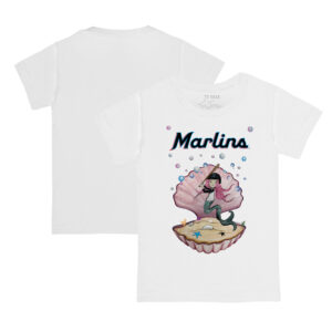 Youth Tiny Turnip White Miami Marlins Mermaid T-Shirt