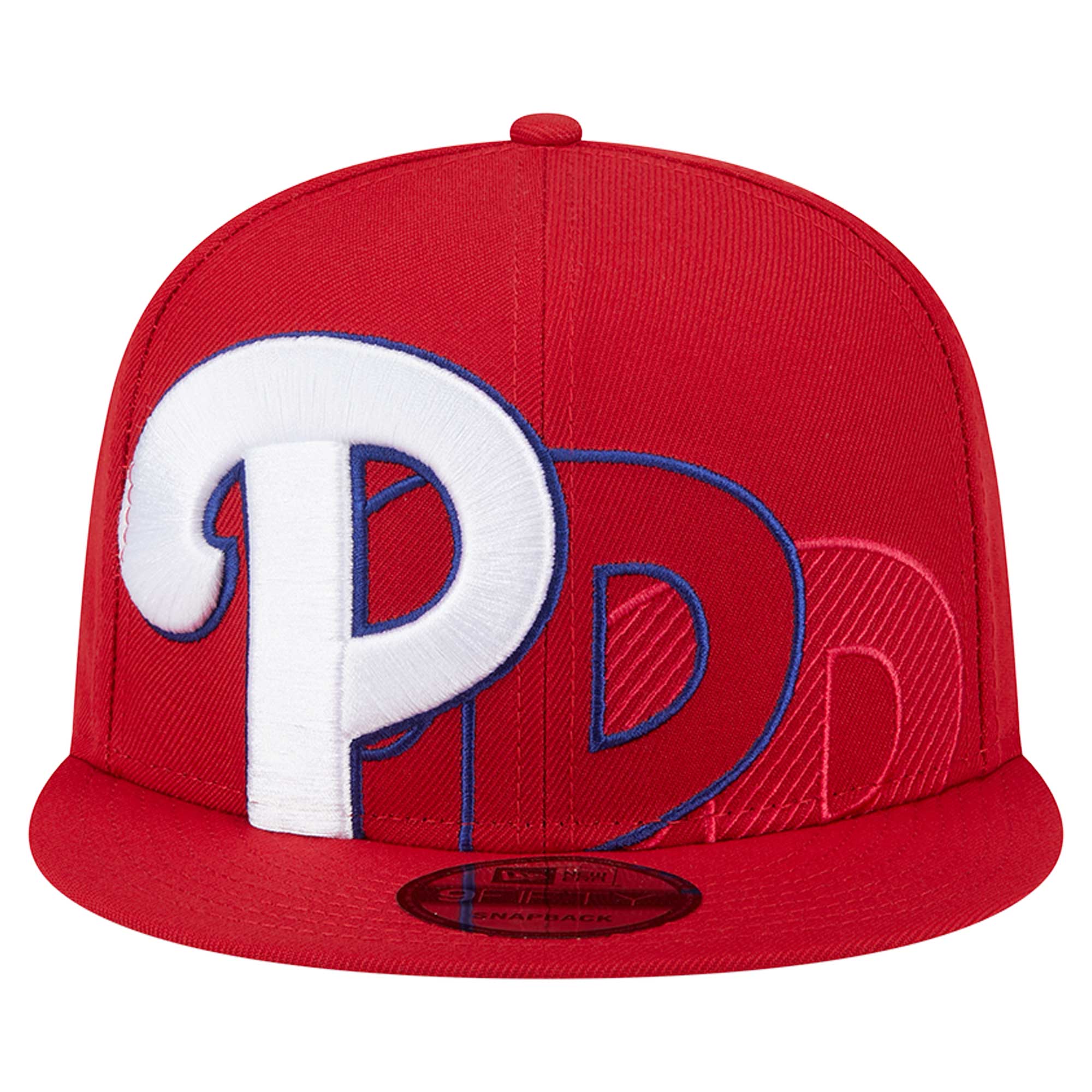 Men's New Era Red Philadelphia Phillies Team Shadow 9FIFTY Snapback Hat - Image 3