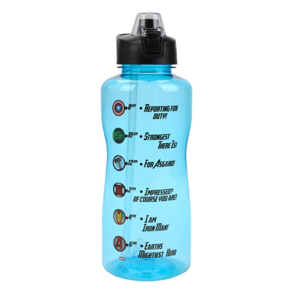 Marvel Avengers Two Liter Transparent Blue Water Bottle - Image 4