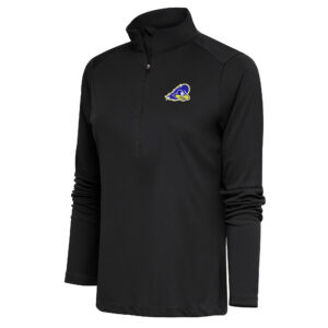 Women's Antigua Charcoal Delaware Fightin' Blue Hens Tribute Half-Zip Pullover Top