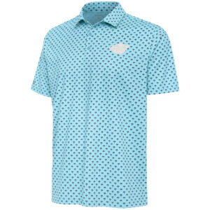 Men's Antigua  Powder Blue Minnesota Wild White Logo Kona Polo