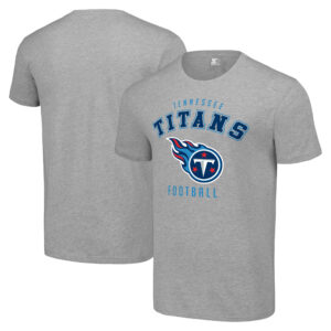 Men's Starter Heather Gray Tennessee Titans Logo T-Shirt