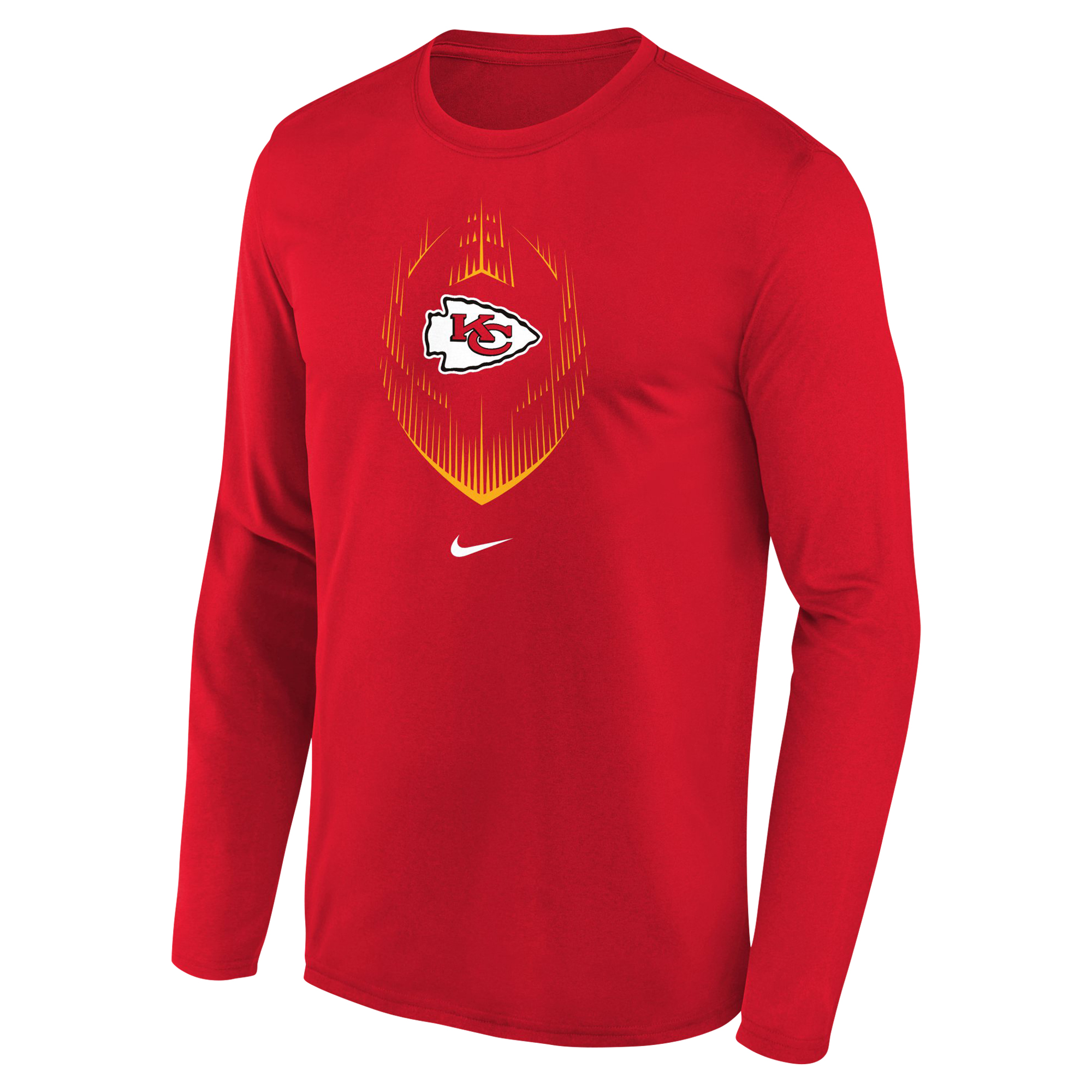 Youth Nike Red Kansas City Chiefs Legend Icon Long Sleeve T-Shirt - Image 3