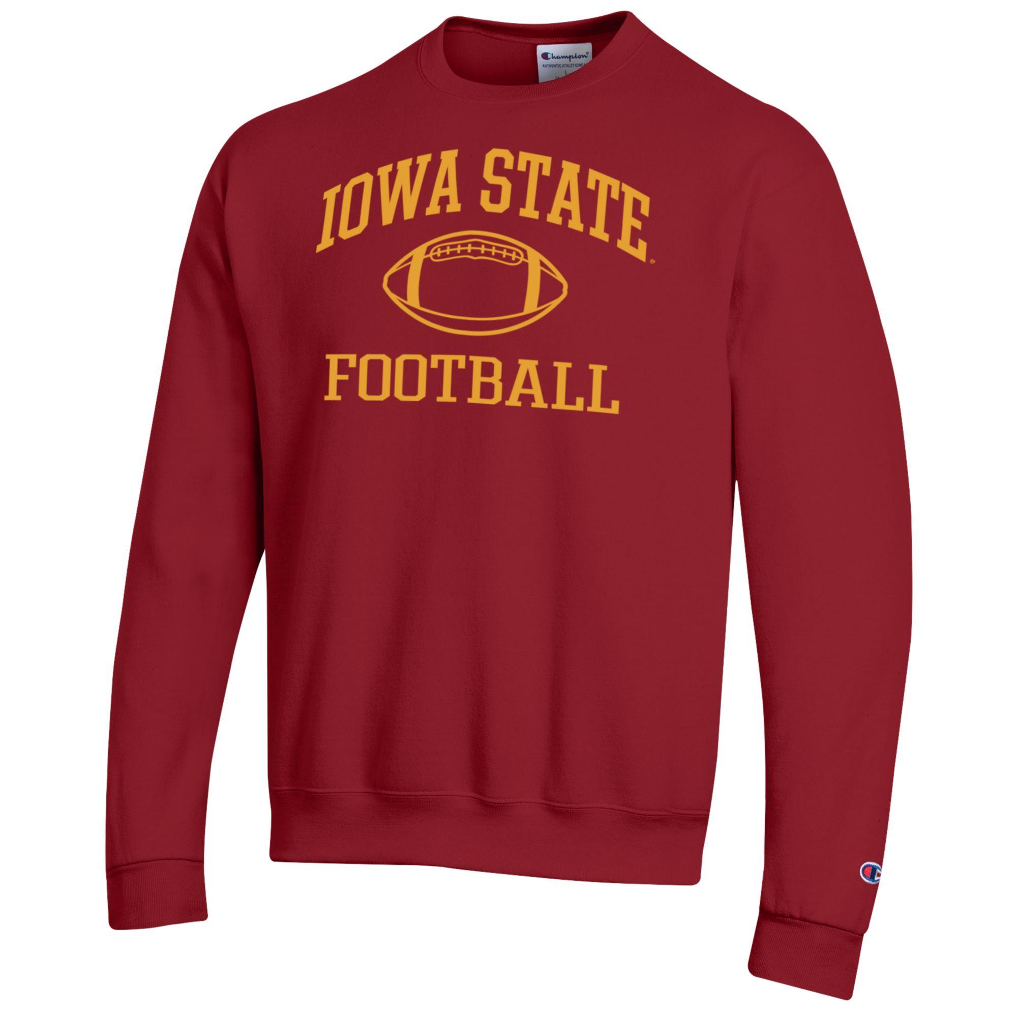 Men's Champion Cardinal Iowa State Cyclones Football Icon Pullover Sweatshirt - Image 9