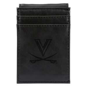 Black Virginia Cavaliers Front Pocket Wallet