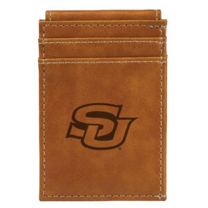 Brown Southern University Jaguars Front Pocket Wallet
