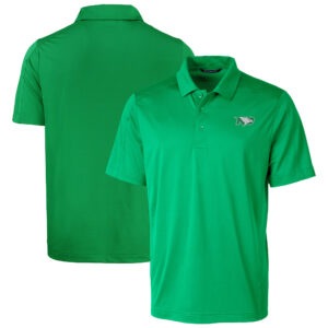 Men's Cutter & Buck  Kelly Green North Dakota Prospect Textured Stretch Polo