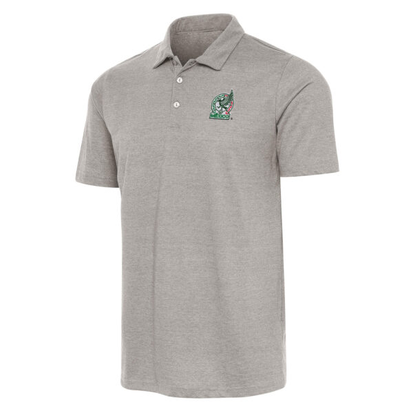 Men's Antigua Oatmeal Mexico National Team Pique Polo