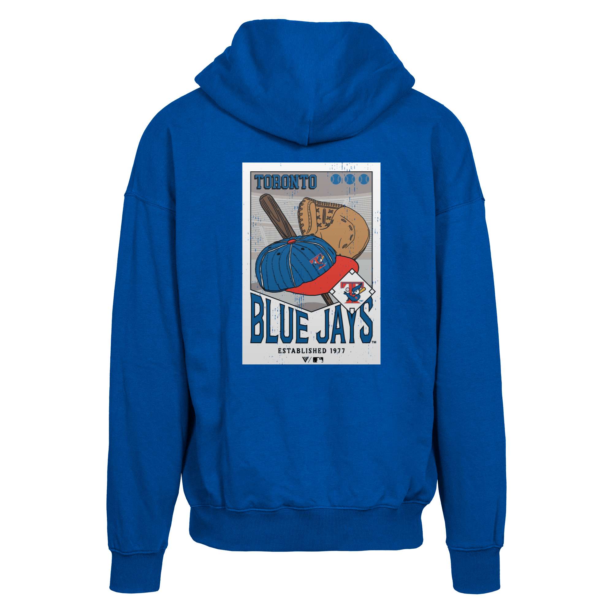 Men's Levelwear Royal Toronto Blue Jays Uphill Cooperstown Collection Core Logo Full-Zip Hoodie - Image 4