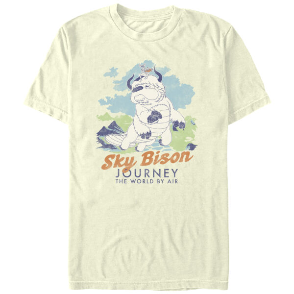 Men's Mad Engine Natural Avatar: The Last Airbender Sky Bison Graphic T-Shirt