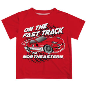 Toddler Vive La Fete Red Northeastern Huskies Fast Track T-Shirt