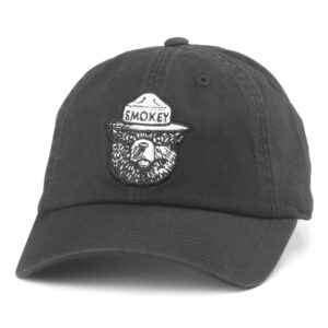 Men's American Needle Black Smokey Bear Ballpark Adjustable Hat