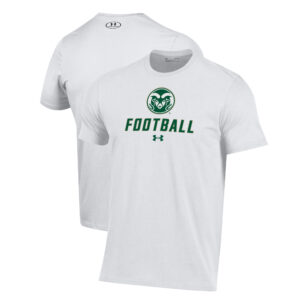 Men's Under Armour White Colorado State Rams Football Performance T-Shirt