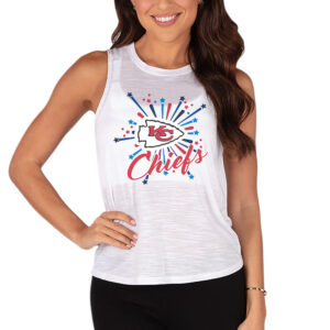 Women's Concepts Sport White Kansas City Chiefs Infuse Knit Tank Top